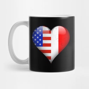 Half American Half Italian - Gift for Italian From Italy Mug